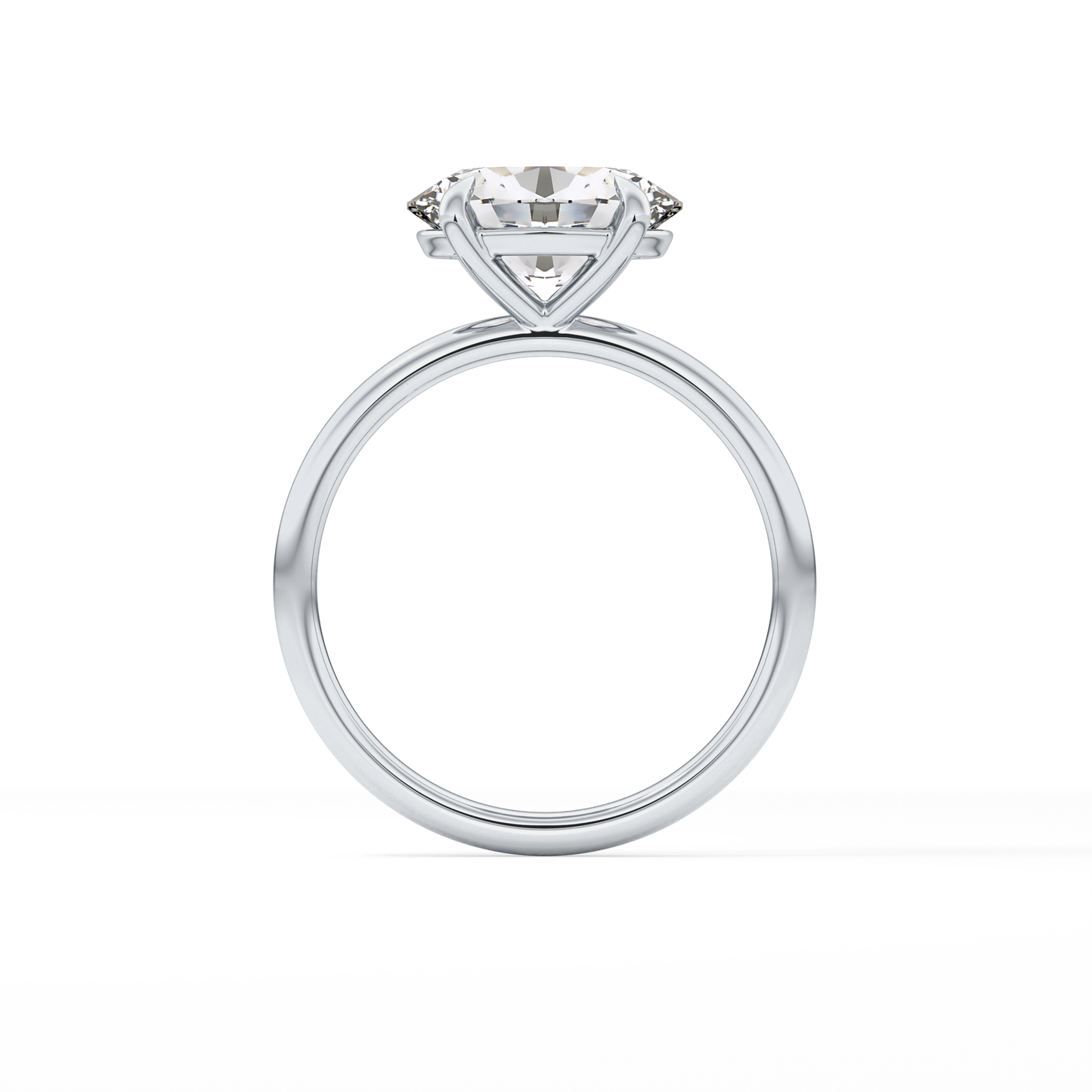 East West Oval Solitaire Lab Grown Diamond Engagement Ring