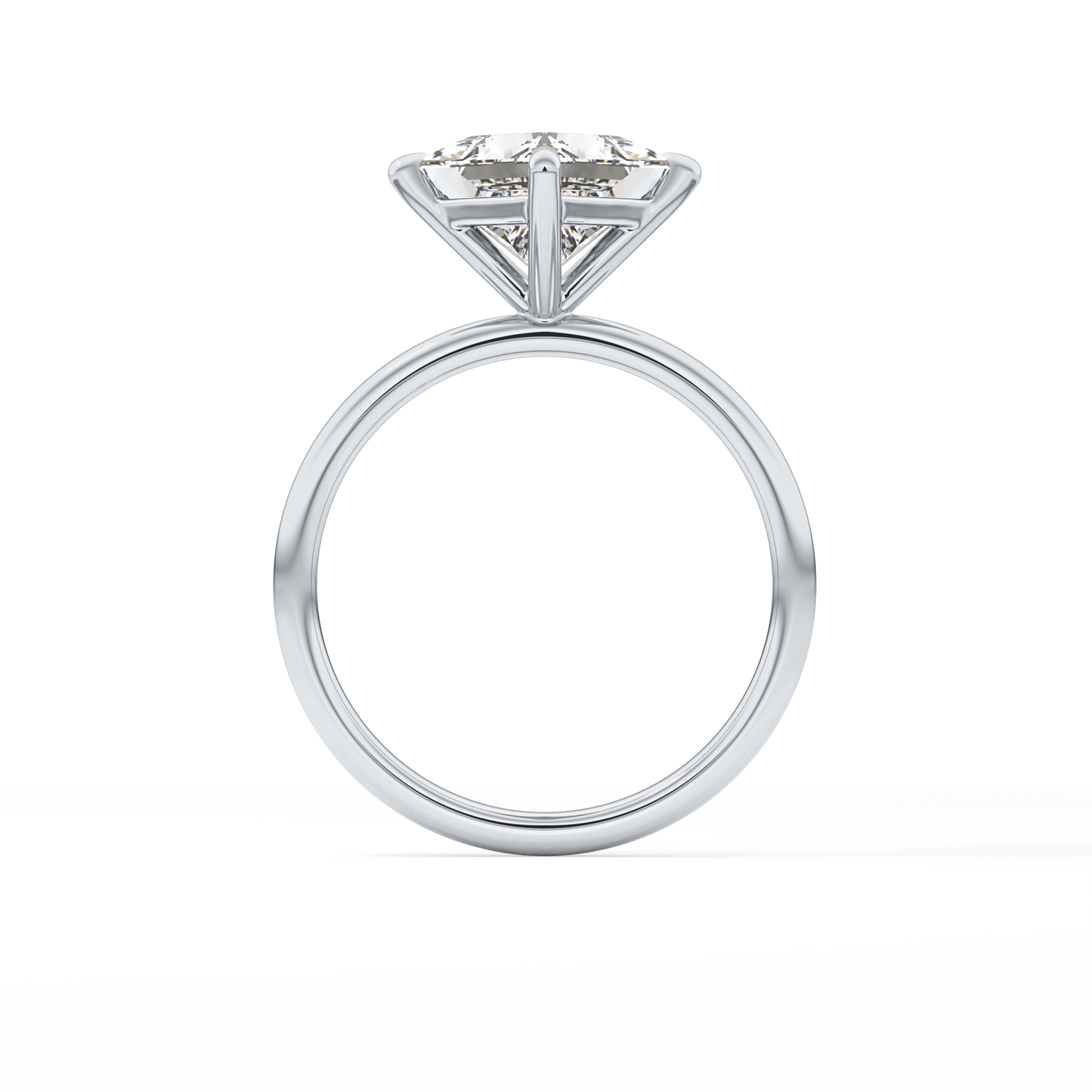 East West Princess Solitaire Lab Grown Diamond Engagement Ring