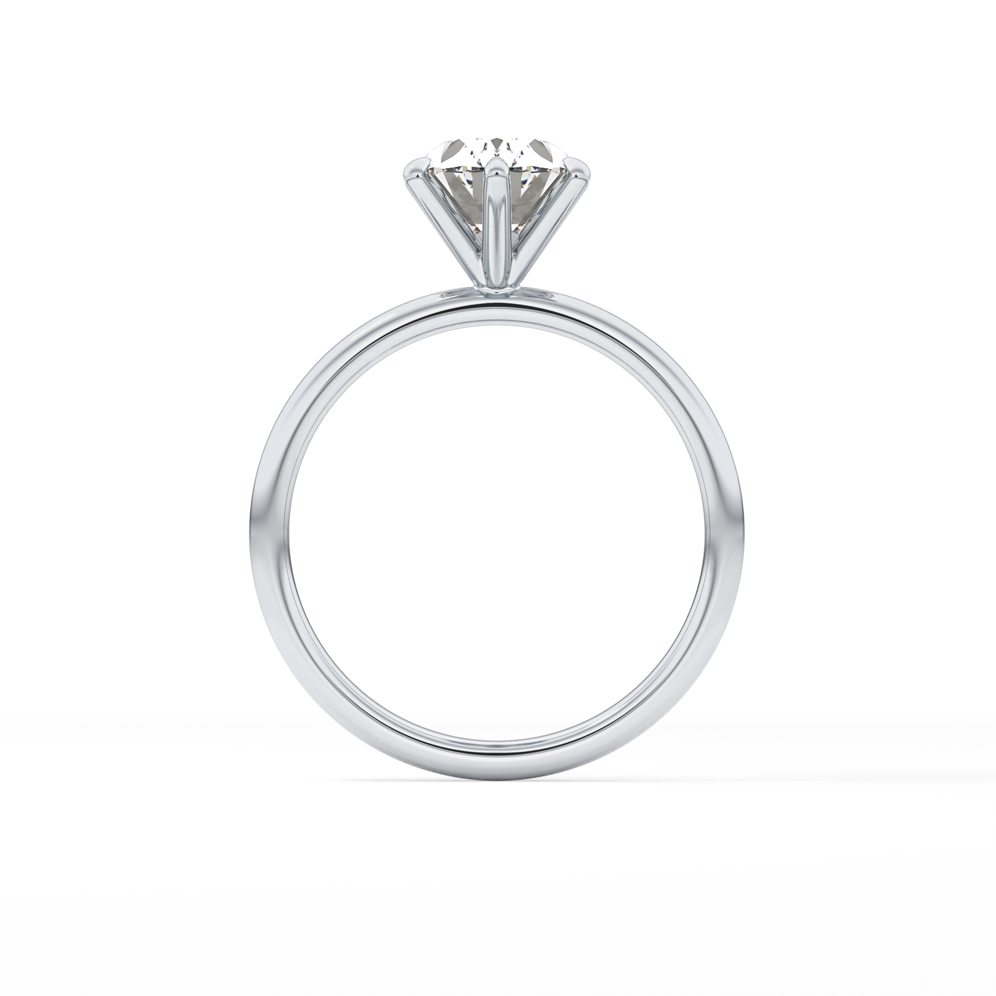 Oval Solitaire Lab Grown Diamond Engagement Ring