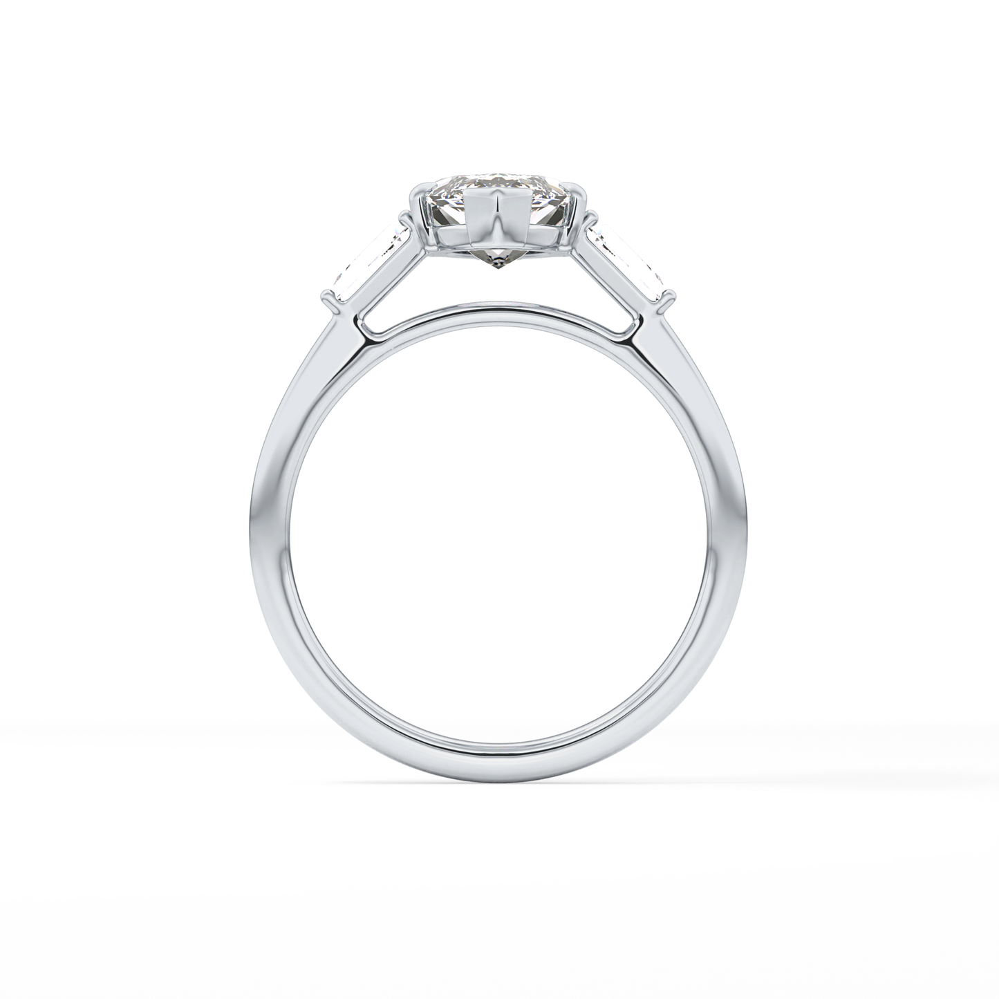 Marquise Three Stone Lab Grown Diamond Engagement Ring