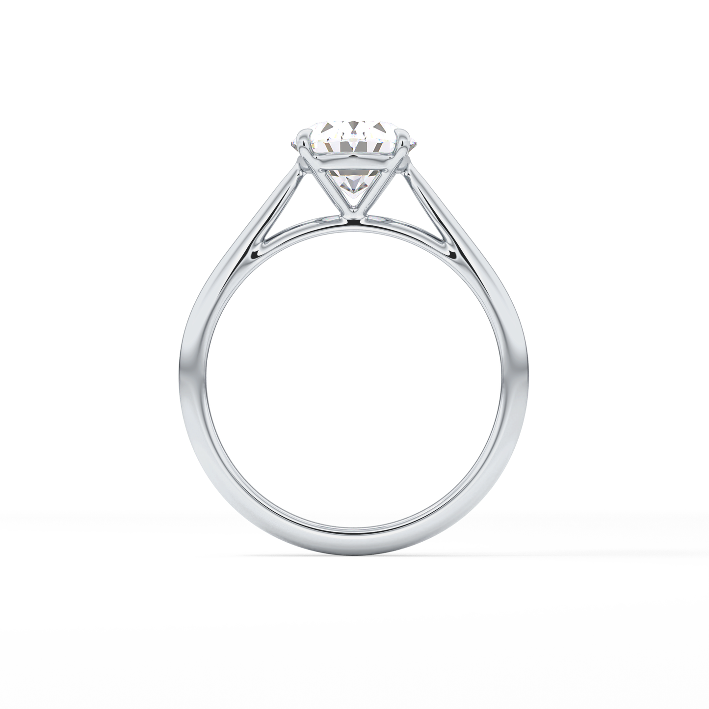 Oval Solitaire Lab Grown Diamond Engagement Ring