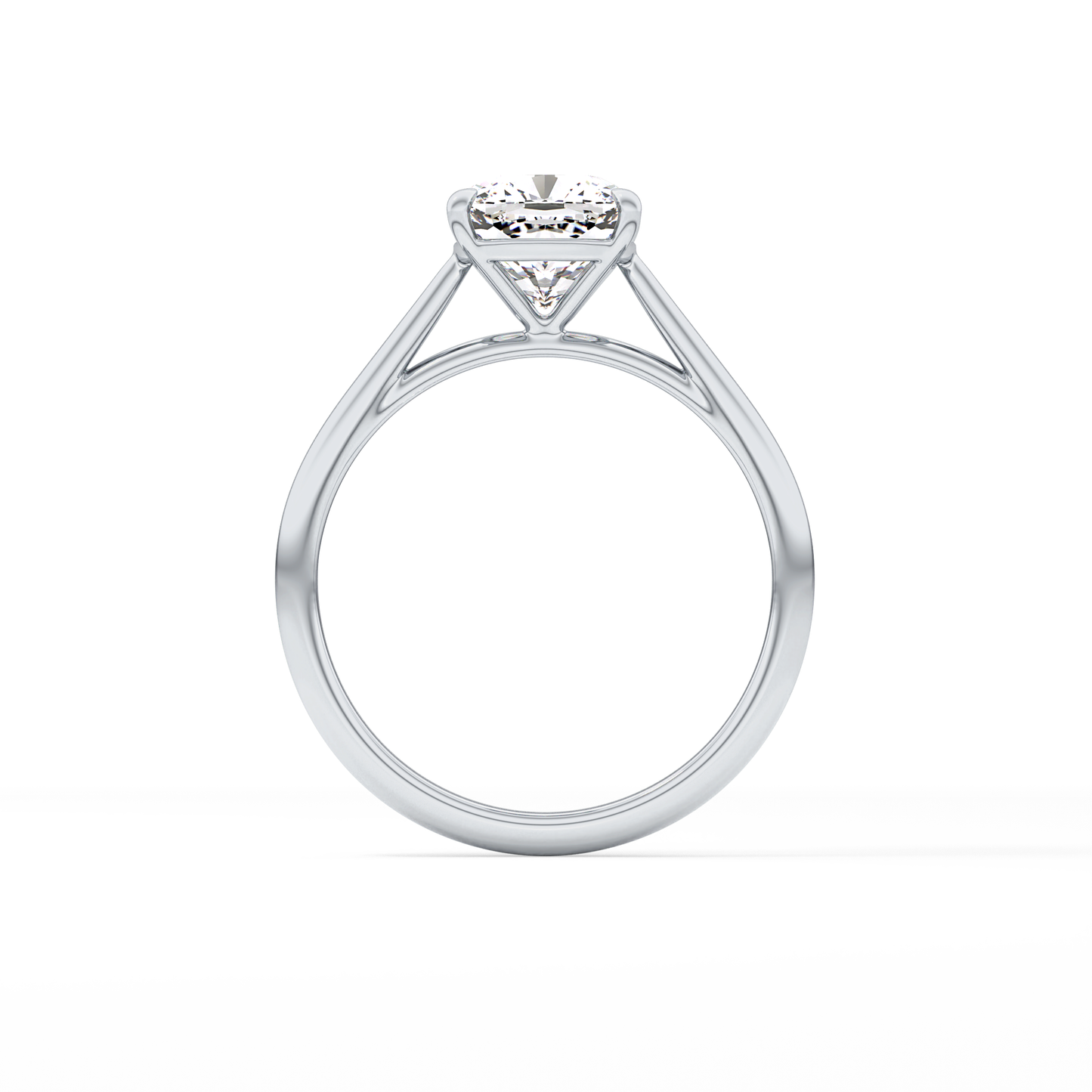 Cushion Solitaire Lab Grown Diamond Engagement Ring
