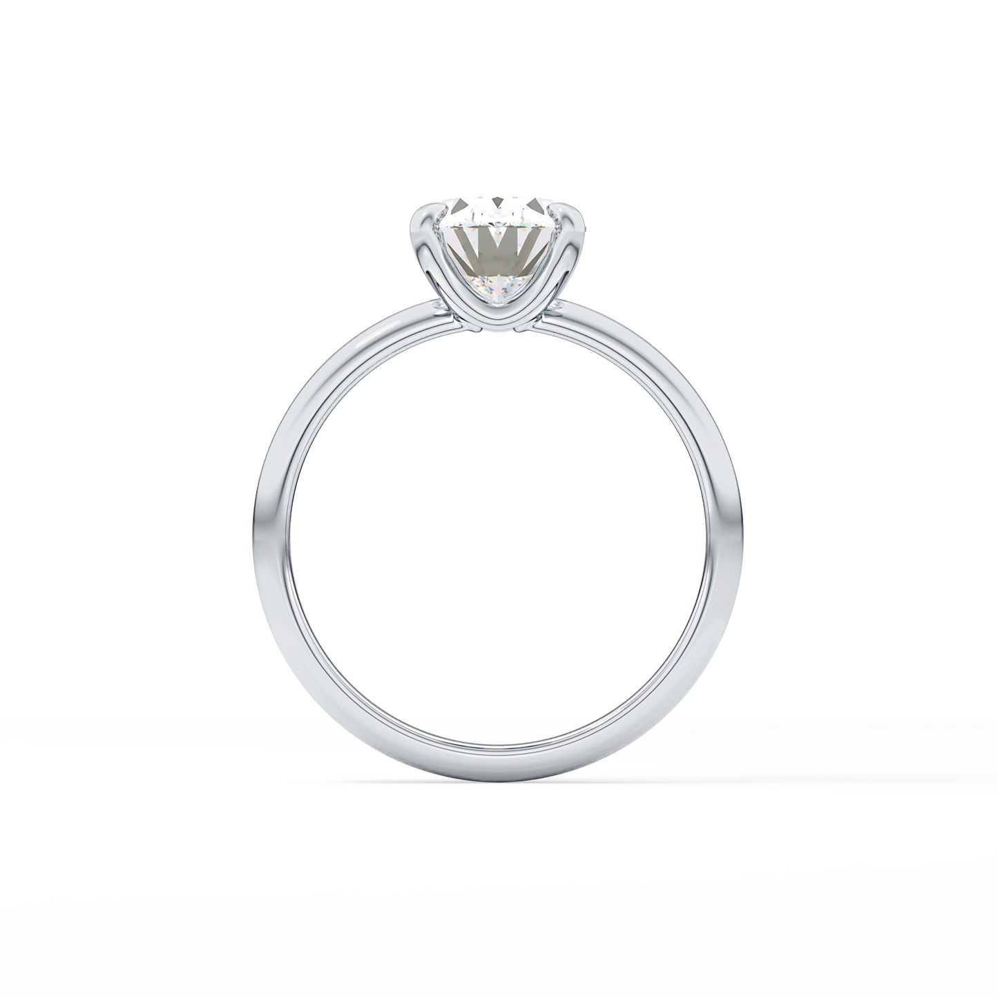 Oval Solitaire Lab Grown Diamond Engagement Ring