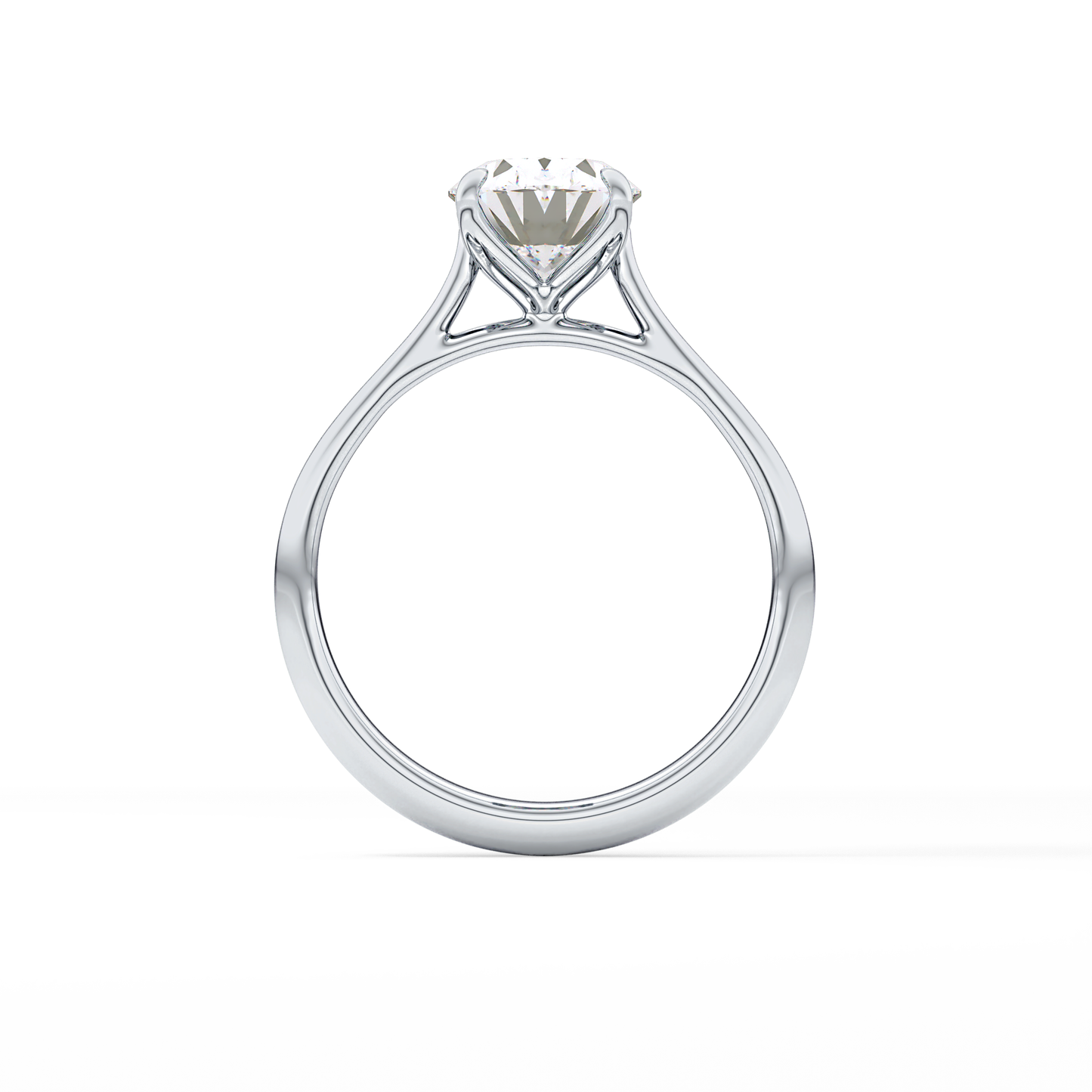 Oval Solitaire Lab Grown Engagement Ring