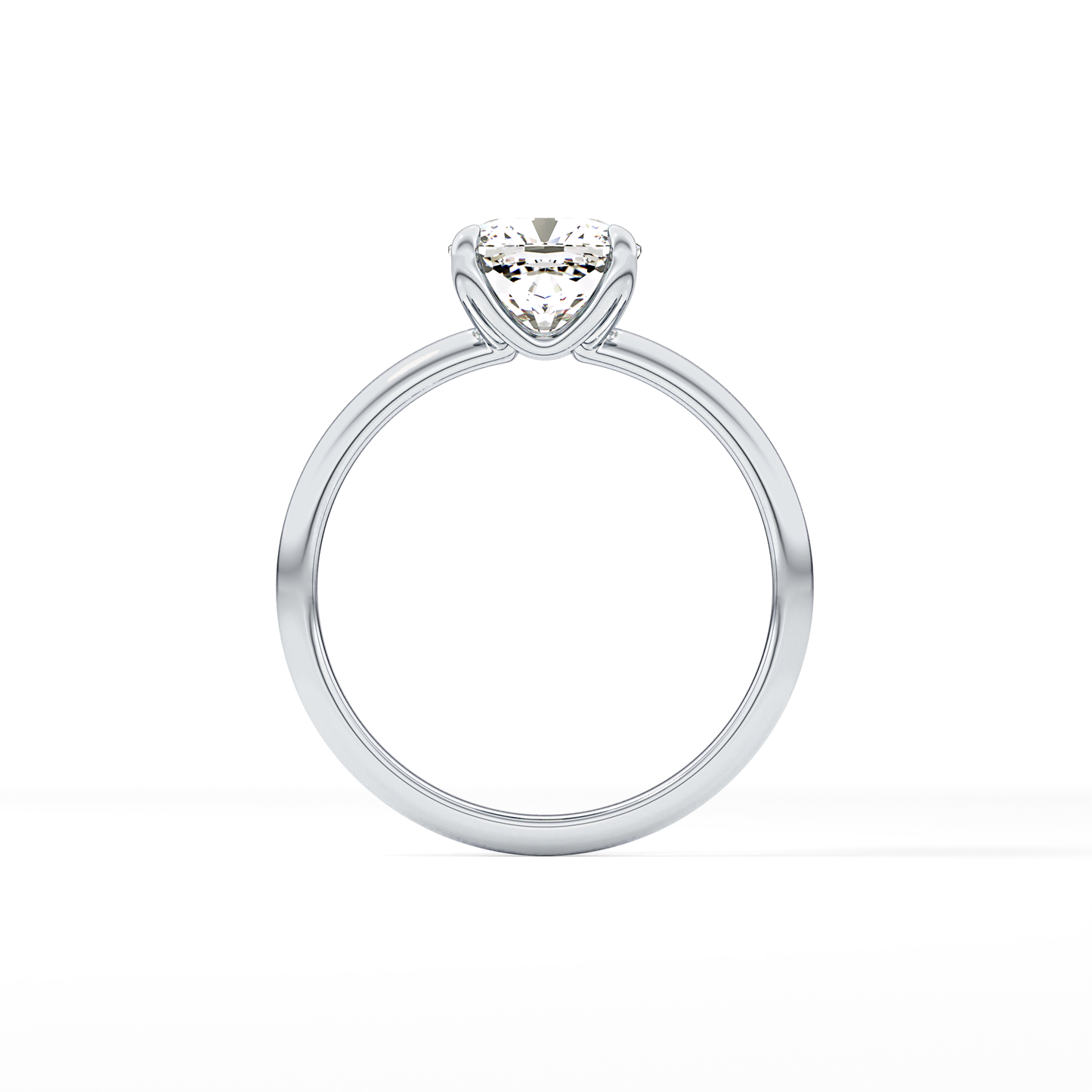 Cushion Solitaire Lab Grown Engagement Ring