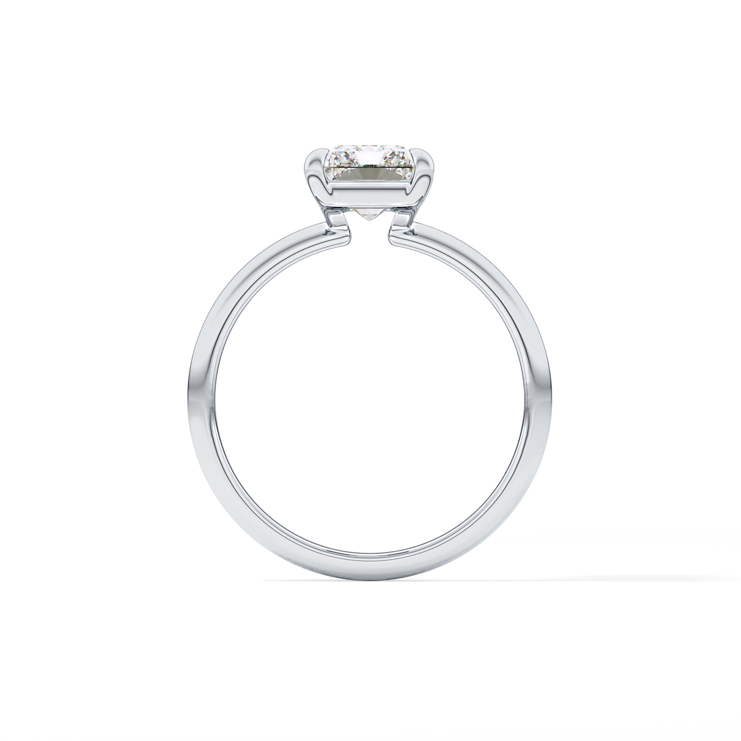 Radiant Solitaire Lab Grown Engagement Ring