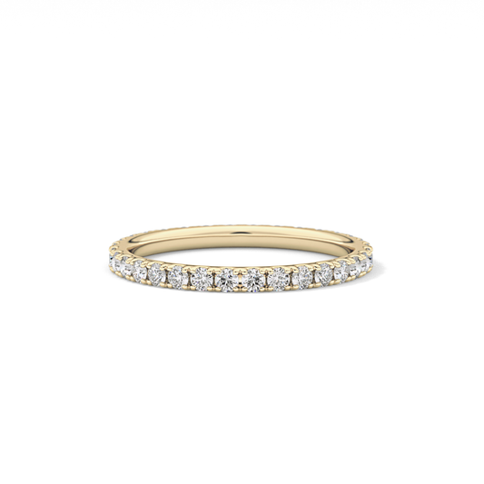 0.74 TCW Round Lab Grown Diamond Wedding Band