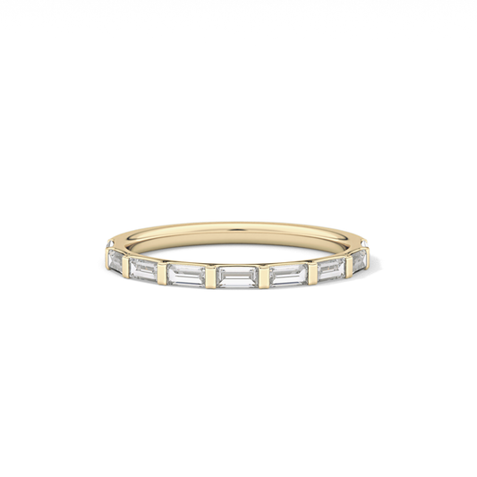 0.54 TCW Baguette Lab Grown Diamond Wedding Band