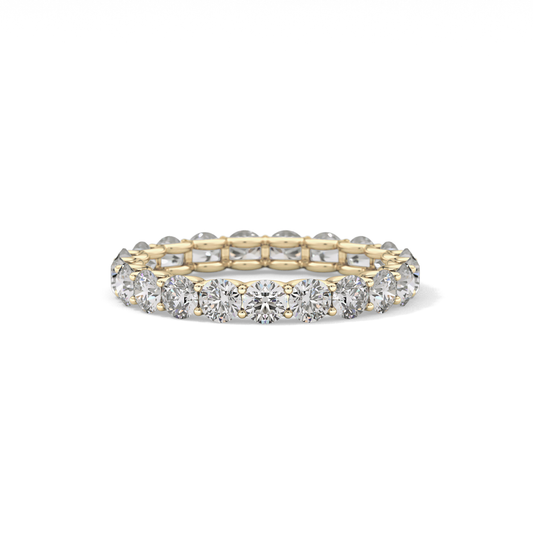 2.1 TCW Round Lab Grown Diamond Wedding Band