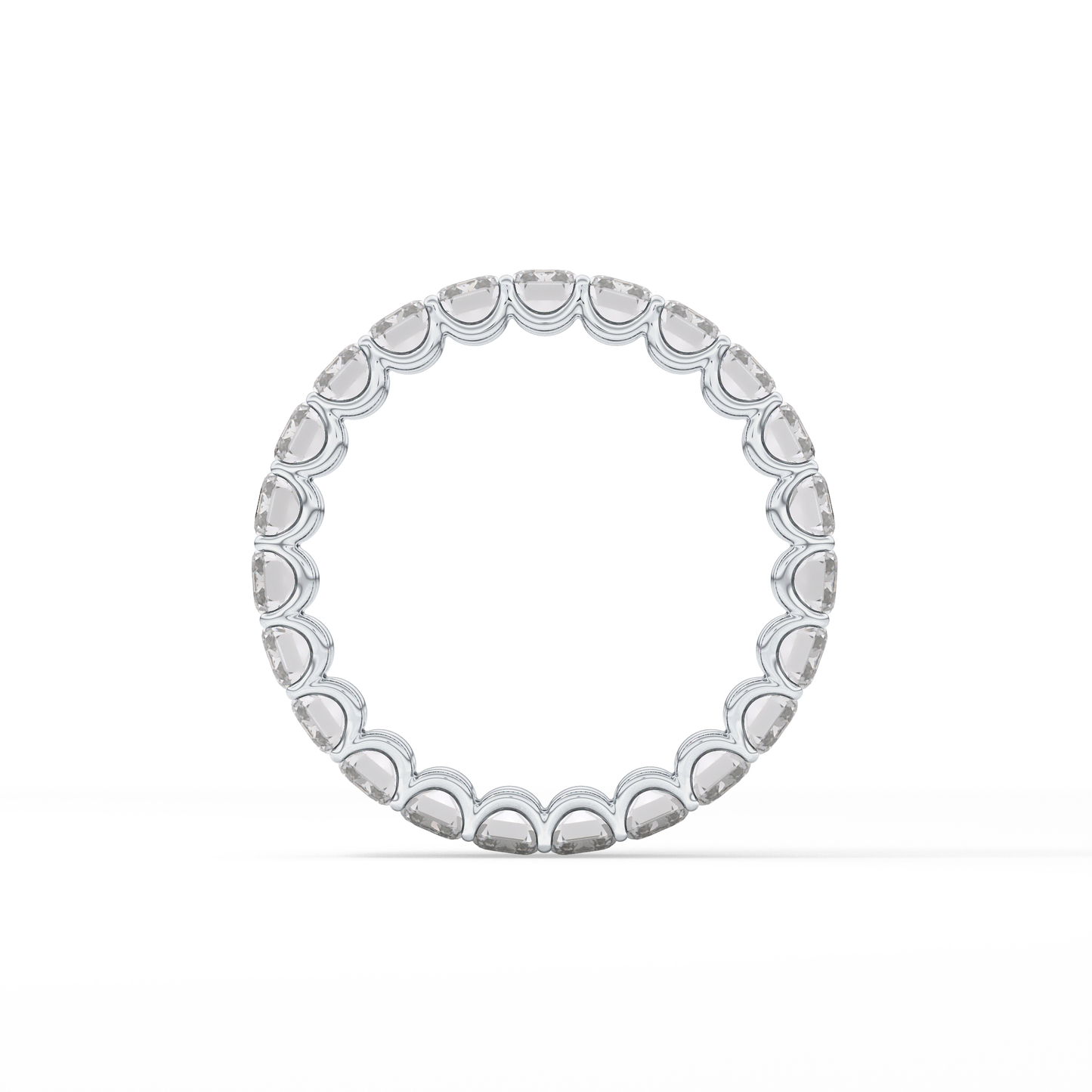 4.6 TCW Emerald Lab Grown Diamond Wedding Band