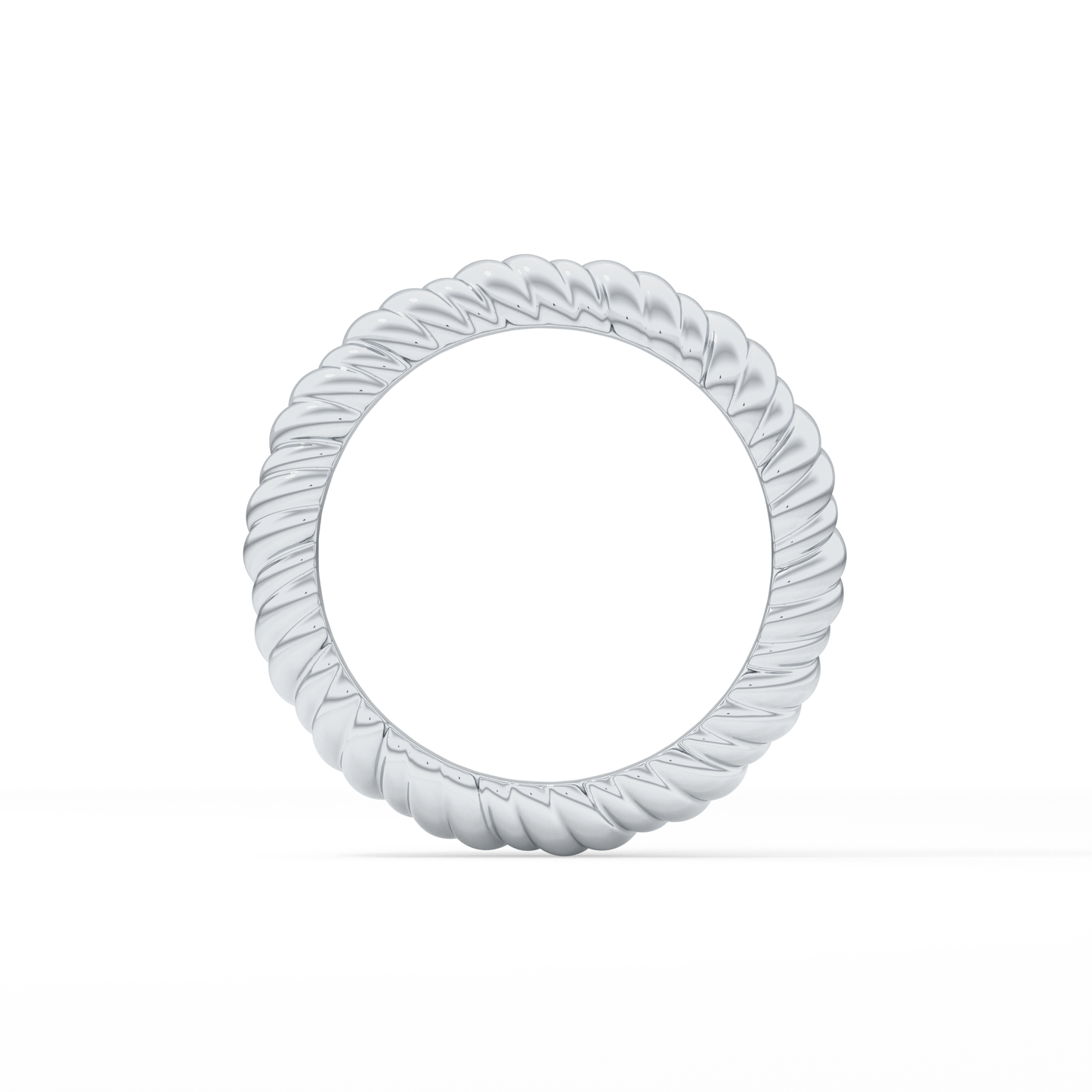 Twisted Shank Wedding Band
