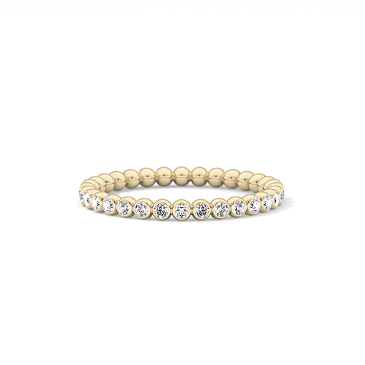0.7 TCW Round Lab Grown Diamond Wedding Band