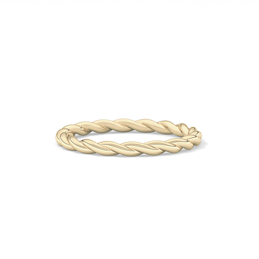 Twisted Shank Wedding Band
