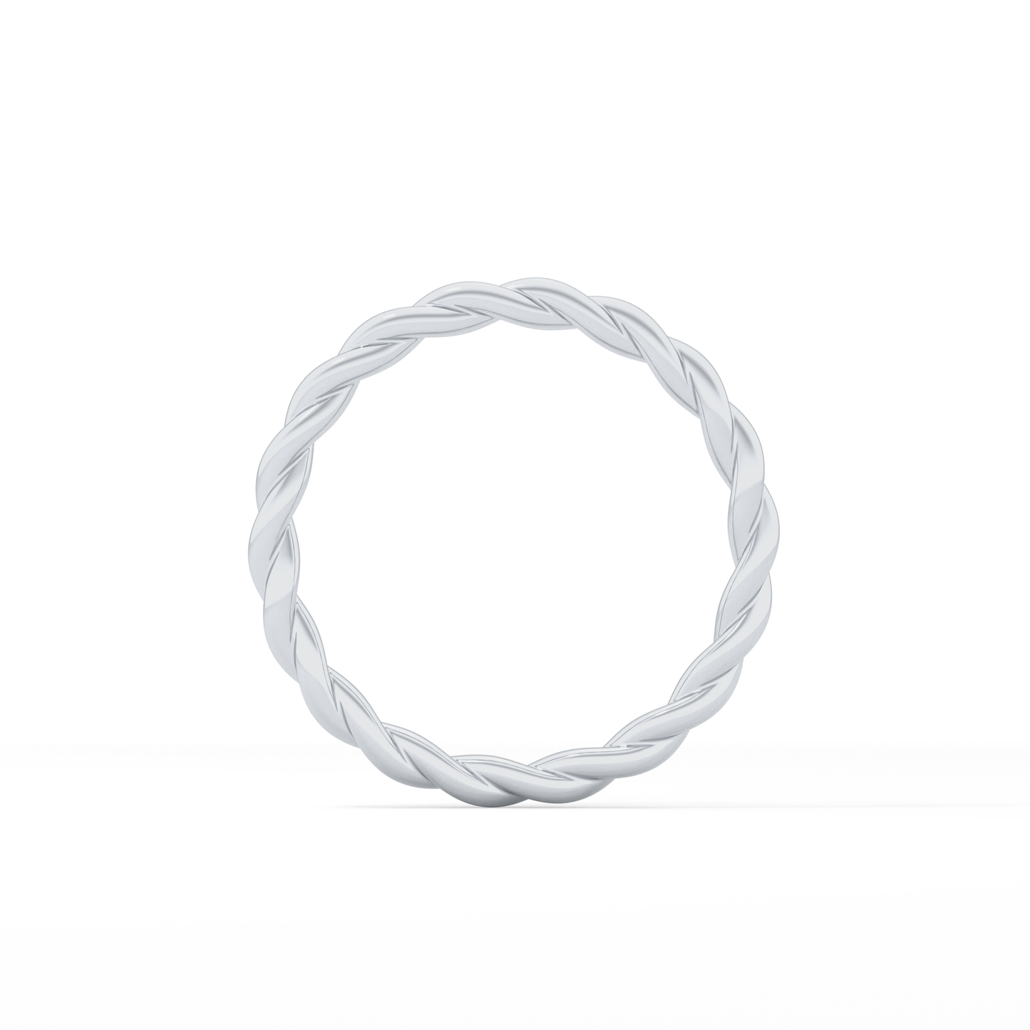 Twisted Shank Wedding Band