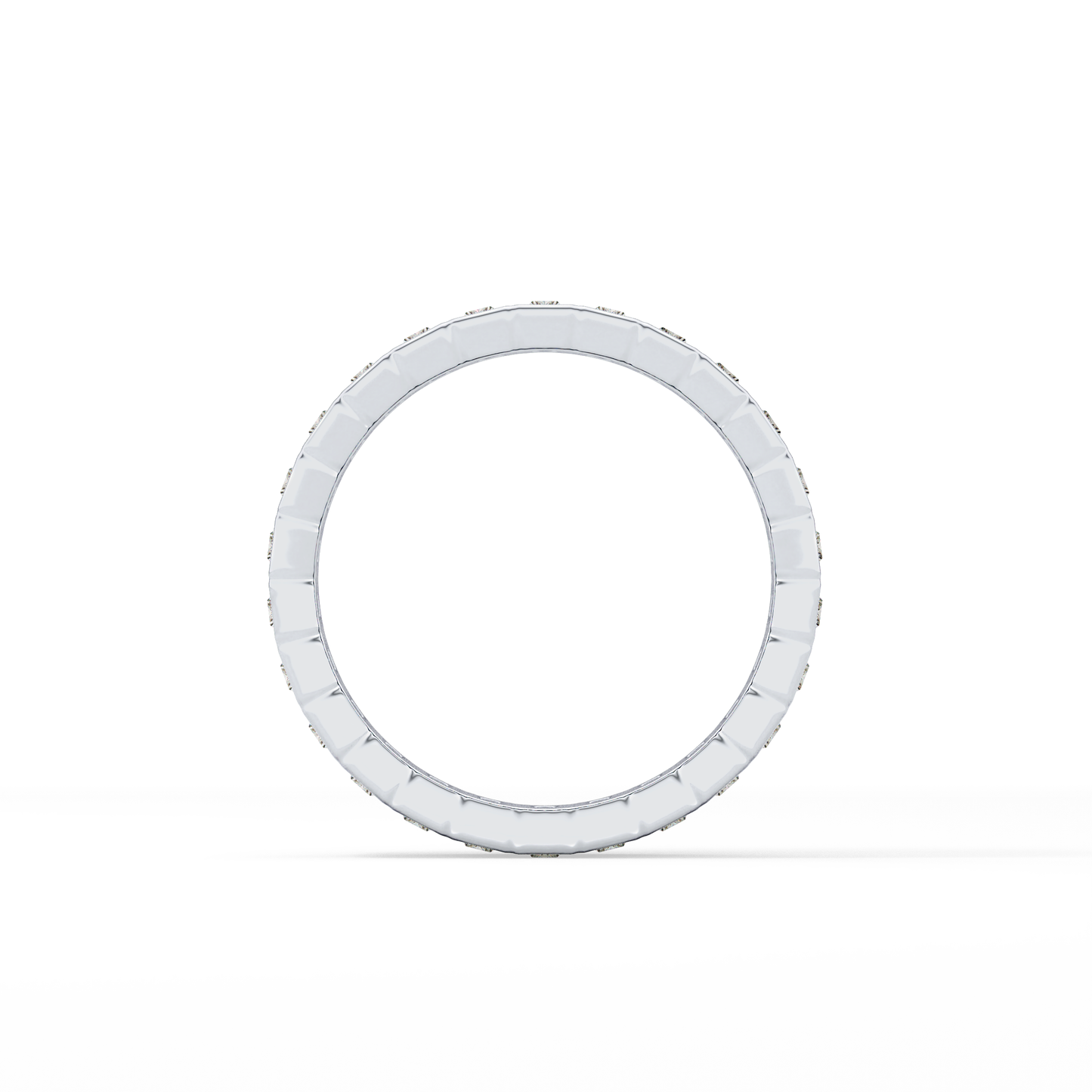 0.8 TCW Baguette Lab Grown Diamond Full Eternity Wedding Band