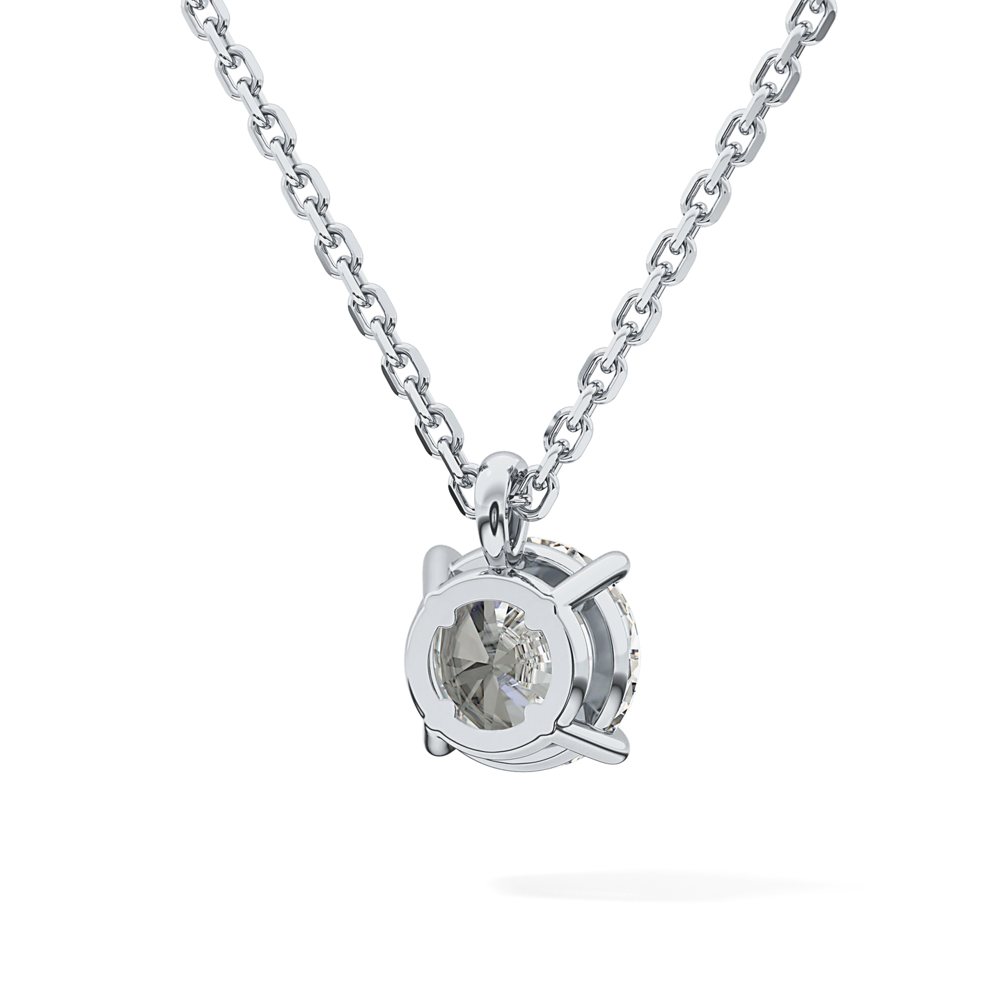 2 CT Round Lab-Grown Diamond Solitaire Necklace