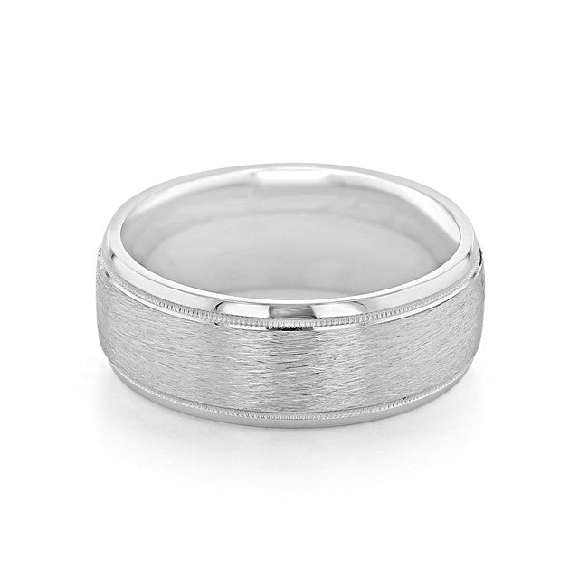 Milgrain Classic Wedding Band For Men 2 Milgrain Classic Wedding Band For Men 2