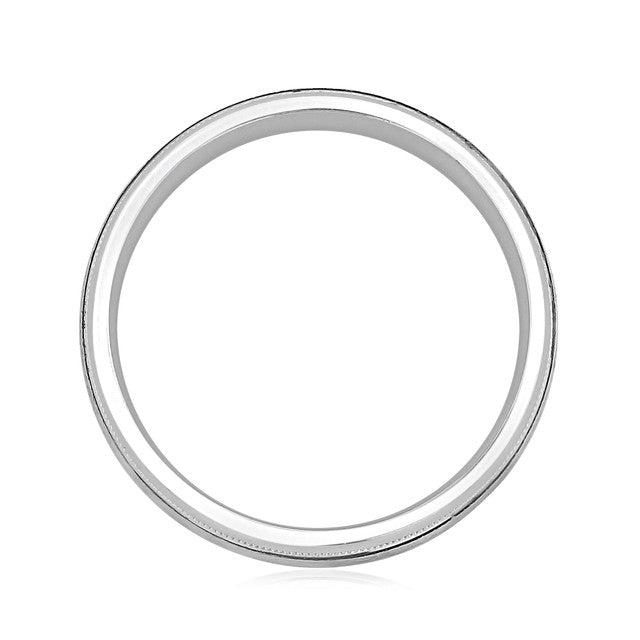 Milgrain Classic Wedding Band For Men 5 Milgrain Classic Wedding Band For Men 5