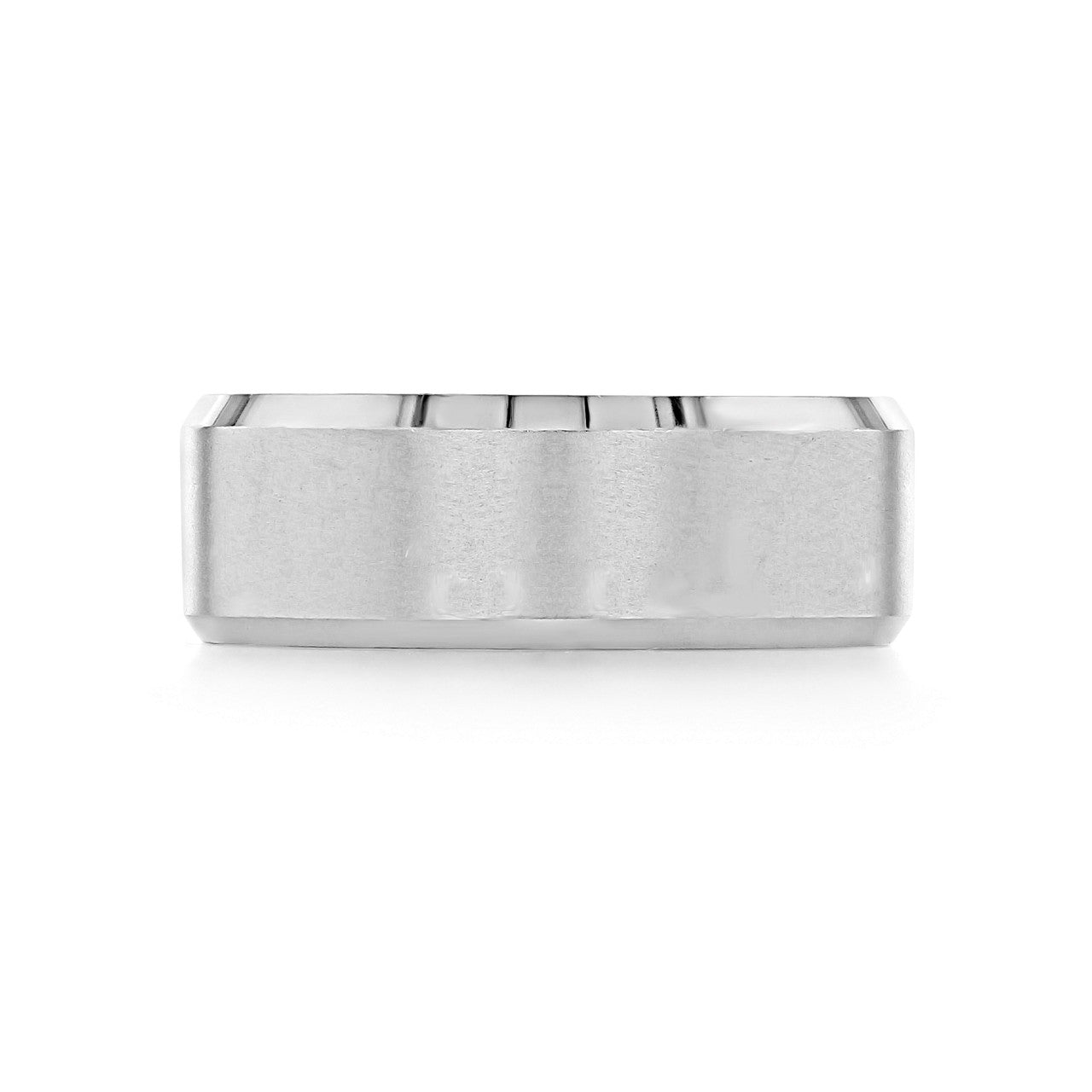 Beveled Classic Men's Wedding Band 1 Beveled Classic Men's Wedding Band 1