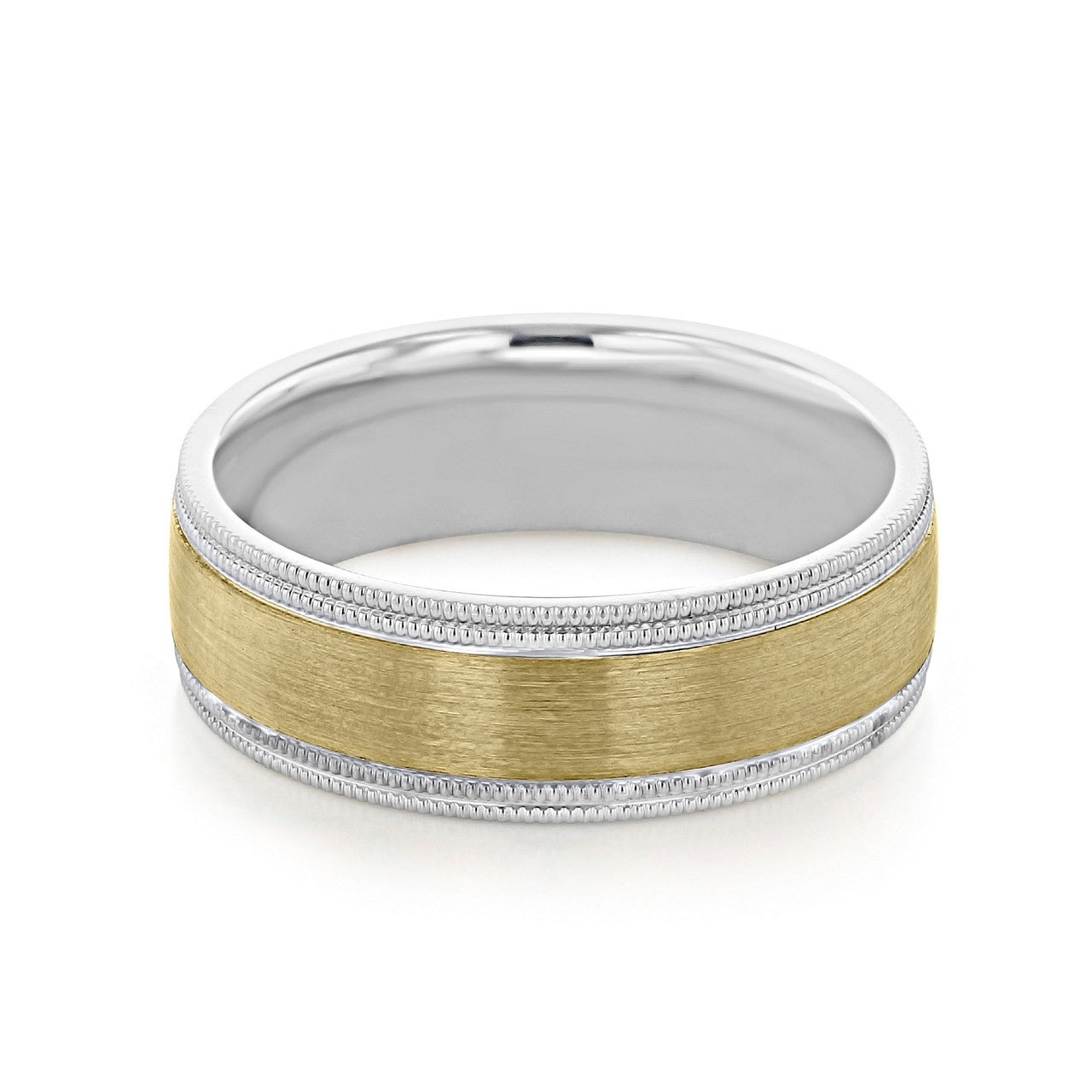 Classic Men's Wedding Band With Brushed Finish Metal 2 Classic Men's Wedding Band With Brushed Finish Metal 2