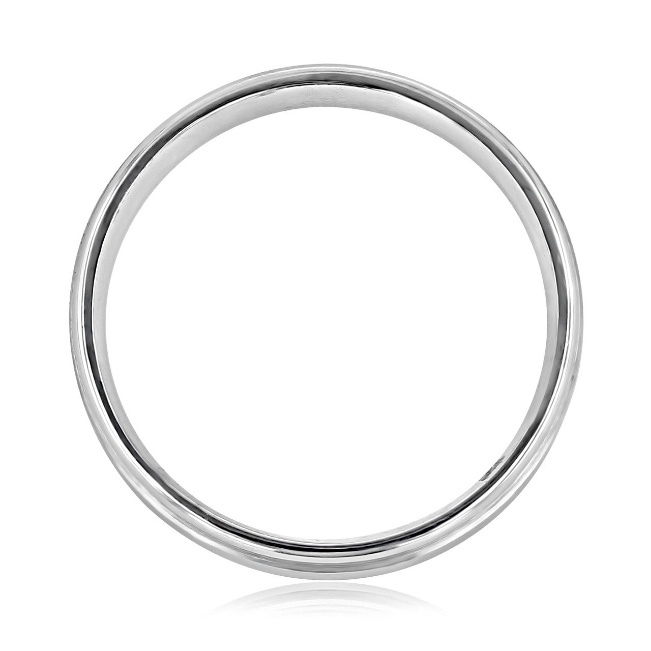 Satin-Finish White Gold Classic Men's Band 2 Satin-Finish White Gold Classic Men's Band 2