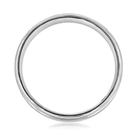 Satin-Finish White Gold Classic Men's Band 2 Satin-Finish White Gold Classic Men's Band 2
