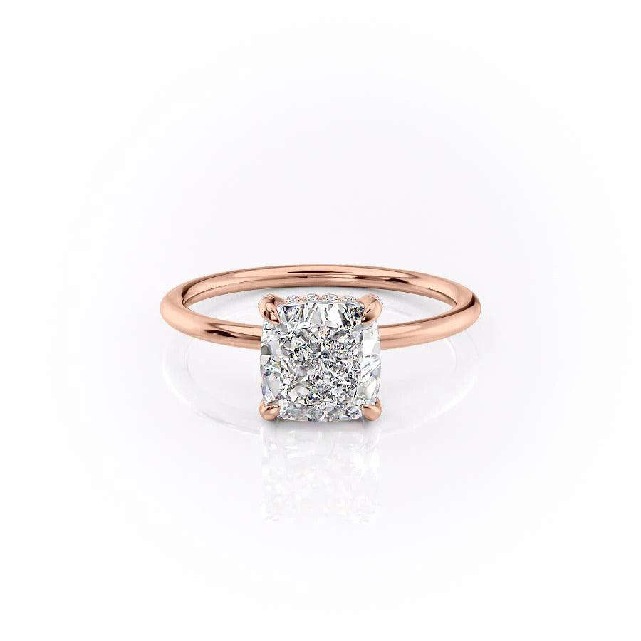 2.54 CT Cushion Cut Solitaire Style Moissanite Engagement Ring 12 2.54 CT Cushion Cut Solitaire Style Moissanite Engagement Ring 12