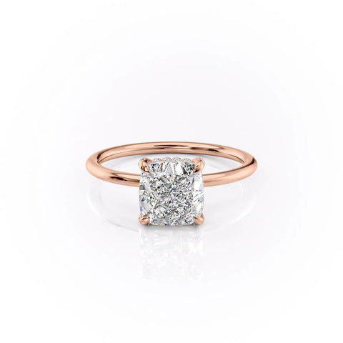 2.54 CT Cushion Cut Solitaire Style Moissanite Engagement Ring 12 2.54 CT Cushion Cut Solitaire Style Moissanite Engagement Ring 12