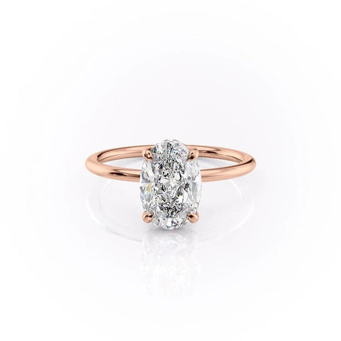 2.72 CT Oval Cut Solitaire Style Moissanite Engagement Ring 12 2.72 CT Oval Cut Solitaire Style Moissanite Engagement Ring 12