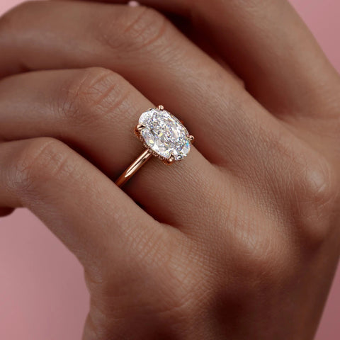 2.72 CT Oval Cut Solitaire Style Moissanite Engagement Ring 8 2.72 CT Oval Cut Solitaire Style Moissanite Engagement Ring 8