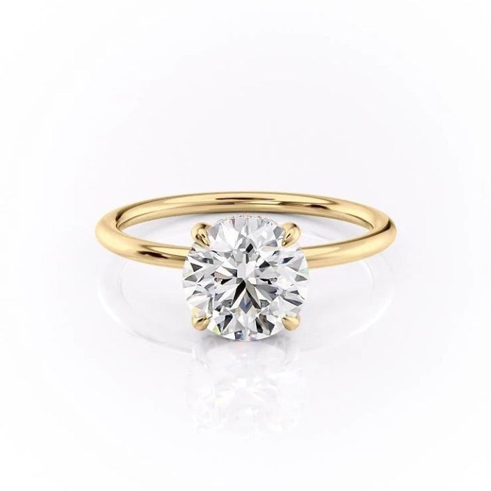 1.60 CT Round Cut Solitaire Hidden Halo Moissanite Engagement Ring 11 1.60 CT Round Cut Solitaire Hidden Halo Moissanite Engagement Ring 11