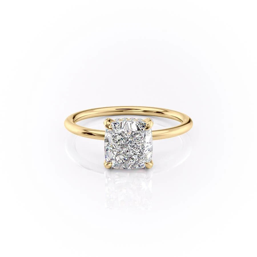 2.54 CT Cushion Cut Solitaire Style Moissanite Engagement Ring 11 2.54 CT Cushion Cut Solitaire Style Moissanite Engagement Ring 11
