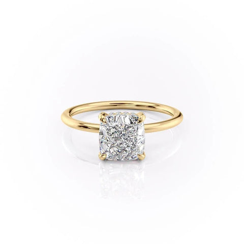 2.54 CT Cushion Cut Solitaire Style Moissanite Engagement Ring 11 2.54 CT Cushion Cut Solitaire Style Moissanite Engagement Ring 11