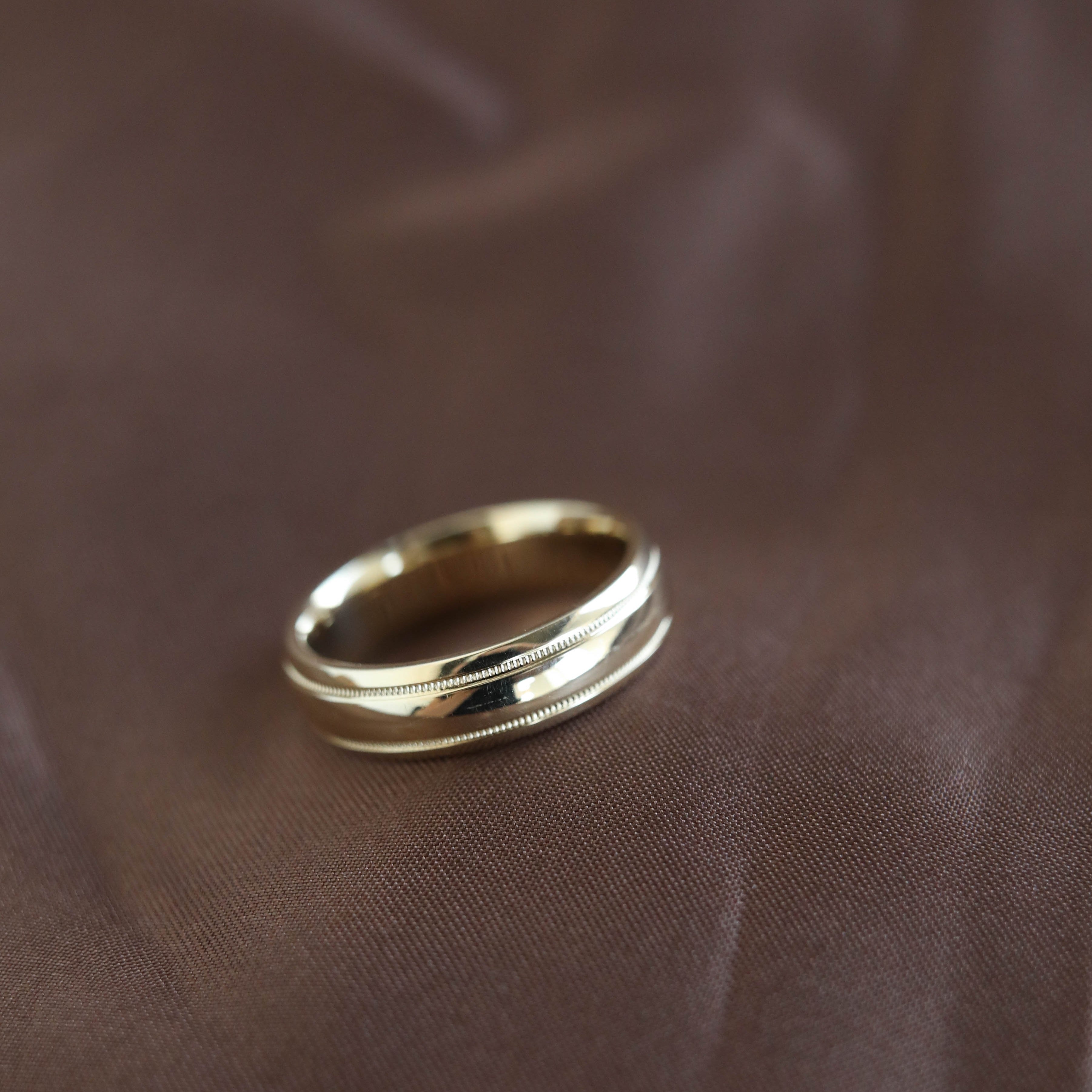 Classic Polished Finish Yellow Gold Men's Band 7 Classic Polished Finish Yellow Gold Men's Band 7
