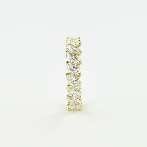 1.32 CT Marquise Cut Full Eternity Moissanite Wedding Band 2 1.32 CT Marquise Cut Full Eternity Moissanite Wedding Band 2