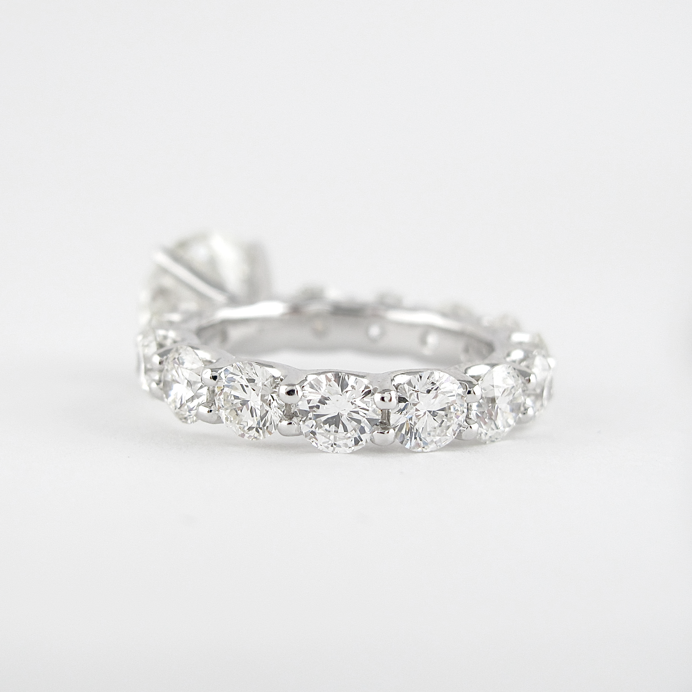 1.4 CT Round Cut Pave Setting Moissanite Engagement Ring 5 1.4 CT Round Cut Pave Setting Moissanite Engagement Ring 5