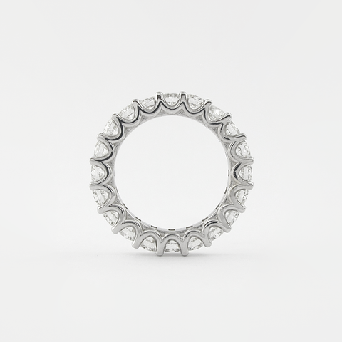 2.2 CT Round Cut Shared Prongs Setting Moissanite Wedding Band 3 2.2 CT Round Cut Shared Prongs Setting Moissanite Wedding Band 3