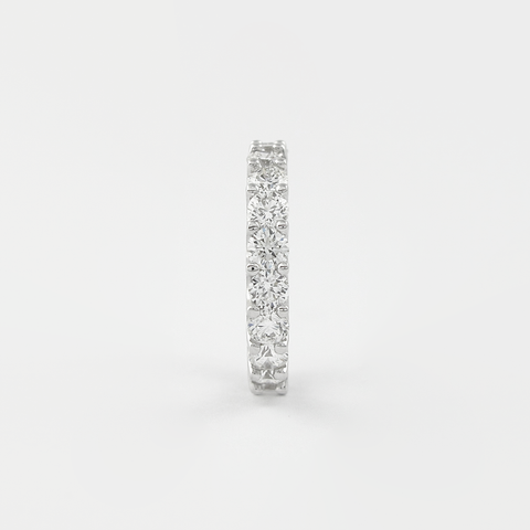 2.2 CT Round Cut Shared Prongs Setting Moissanite Wedding Band 6 2.2 CT Round Cut Shared Prongs Setting Moissanite Wedding Band 6