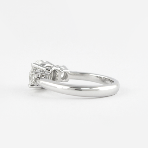 1.20 CT Round Three Stone Moissanite Engagement Ring 3 1.20 CT Round Three Stone Moissanite Engagement Ring 3