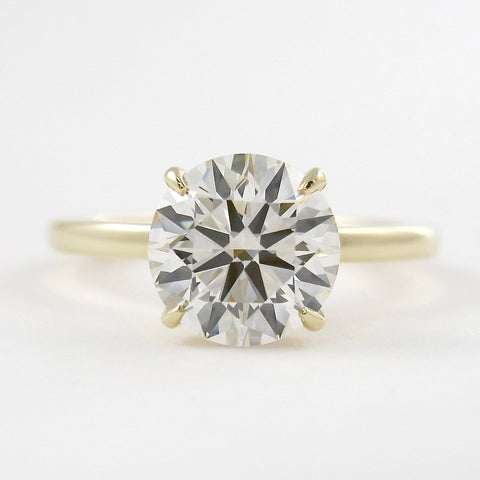 1.35 CT Round Hidden Halo Setting Moissanite Engagement Ring 1 1.35 CT Round Hidden Halo Setting Moissanite Engagement Ring 1