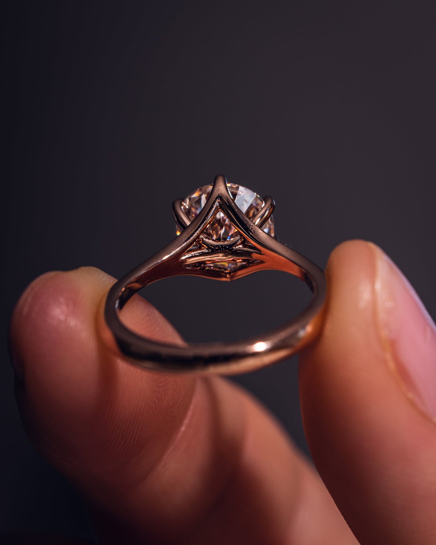 1.9 CT Round Solitaire Lab Grown Diamond Engagement Ring