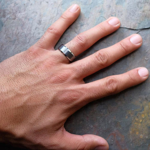 Satin Finish Classic Wedding Band For Men 6 Satin Finish Classic Wedding Band For Men 6