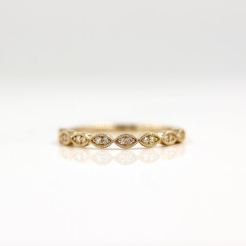 0.10 TCW Round Cut Milgrain Style Moissanite Wedding Band 1 0.10 TCW Round Cut Milgrain Style Moissanite Wedding Band 1