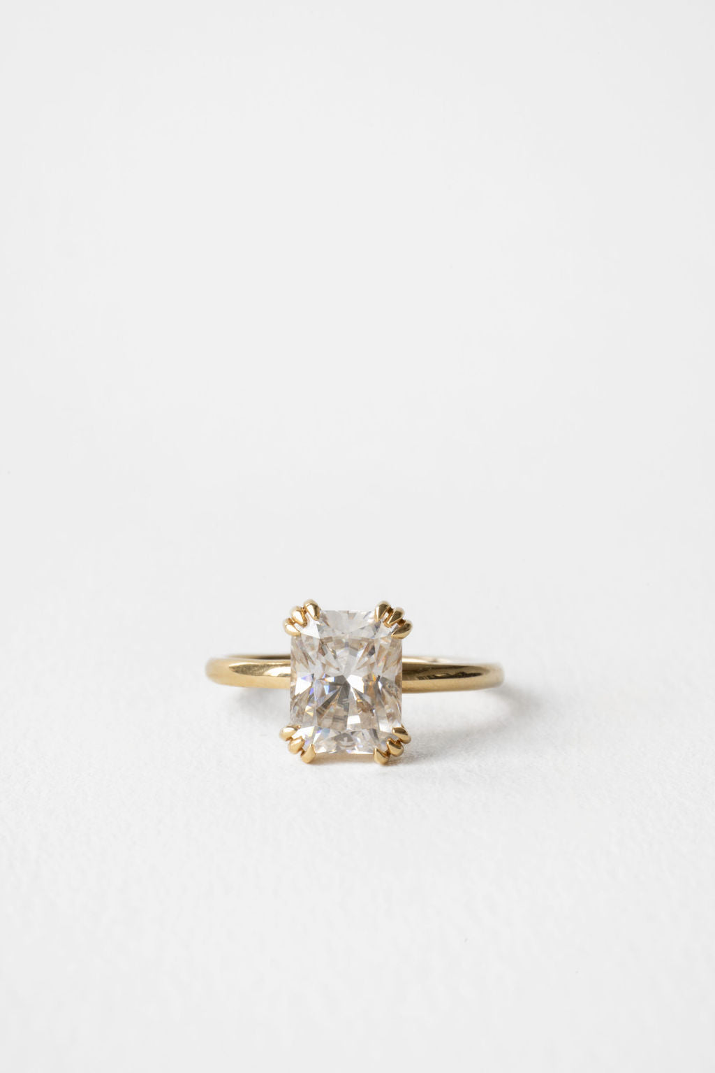 2.10 CT Radiant Solitaire Lab Grown Diamond Engagement Ring