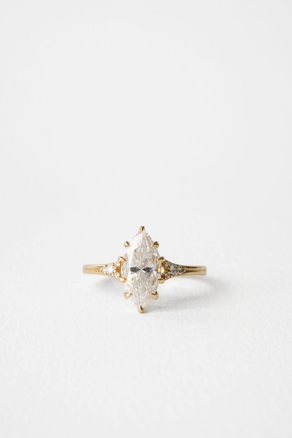 1.60 CT Marquise Cluster Lab Grown Diamond Engagement Ring