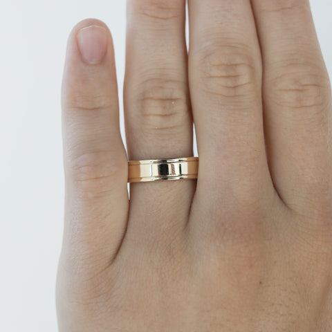 High-Polish Finish Regular Yellow Gold Men's Band 2 High-Polish Finish Regular Yellow Gold Men's Band 2