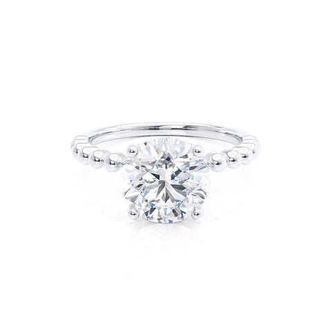 0.80 CT Round Shaped Moissanite Solitaire Engagement Ring 1 0.80 CT Round Shaped Moissanite Solitaire Engagement Ring 1