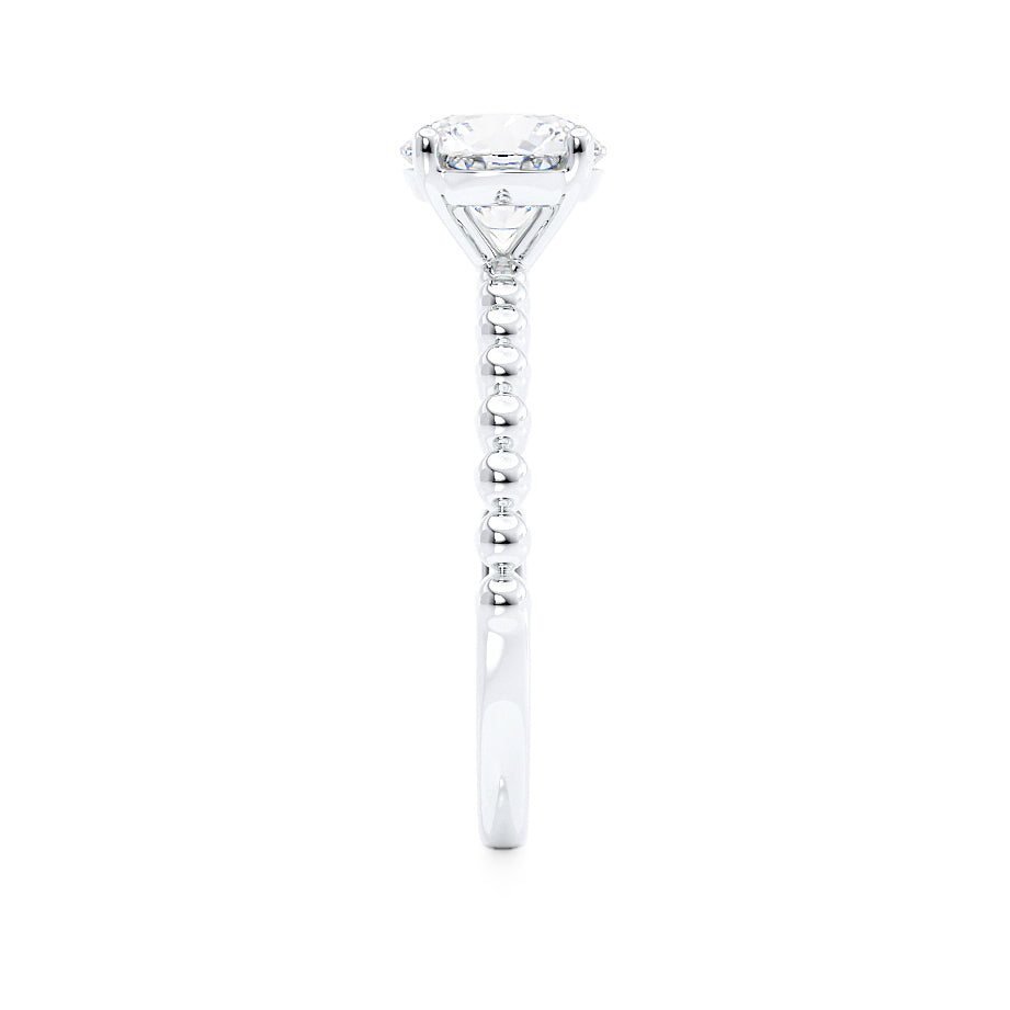 0.80 CT Round Shaped Moissanite Solitaire Engagement Ring 3 0.80 CT Round Shaped Moissanite Solitaire Engagement Ring 3