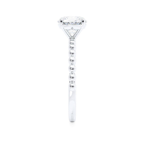 0.80 CT Round Shaped Moissanite Solitaire Engagement Ring 3 0.80 CT Round Shaped Moissanite Solitaire Engagement Ring 3