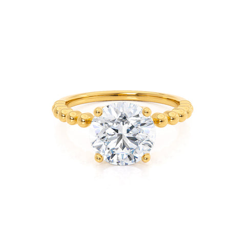1.0 CT Round Shaped Moissanite Solitaire Bubble Prong Engagement Ring 1 1.0 CT Round Shaped Moissanite Solitaire Bubble Prong Engagement Ring 1